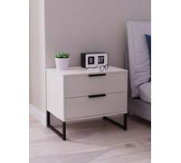 Beijing 2 Drawer Midi Bedside Cabinet In Kashmir Ash (Ready Assembled)