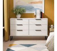 Beijing 6 Drawer Midi Chest Of Drawers In Marble (Ready Assembled)
