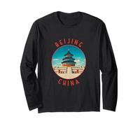 Beijing China Retro Distressed Circle Long Sleeve T-Shirt