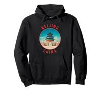 Beijing China Retro Distressed Circle Pullover Hoodie