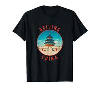 Beijing China Retro Distressed Circle T-Shirt