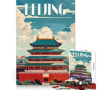 Beijing Splendor Jigsaw Puzzles 1000 Pieces for Adults Strategic Think Light Recreation Clean Cut Xmas Present (38x52cm)