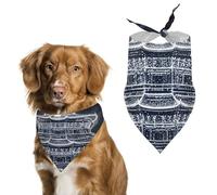 Beijing Tiantan Dog Bandanas for Feeding Grooming, Triangle Pet Bibs Washable Pets Scarf for Cats & Dogs