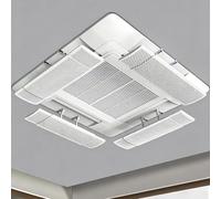 BeiJingYZ 4 PCS Air Conditioner Vent Deflector Telescopic, AC Vent Deflector for Ceiling Cassette AC, Adjustable Angle, Easy Installation