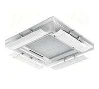 BeiJingYZ 4 PCS Air Conditioner Vent Deflector Telescopic, AC Vent Deflector for Ceiling Cassette AC, Adjustable Angle, Prevents Direct Airflow