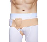 BeiJingYZ Hernia Support for Men, One-sided Hernia Truss for Men Inguinal with Removable Compression Pads, Scrotal Support for Left or Right Side Inguinal(Natural)