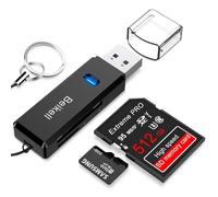 Beikell USB 3.0 Card Reader,High-speed SD/Micro SD Card Reader Memory Card Adapter-Supports SD/TF/SDHC/SDXC/MMC-Compatible with Windows,OS