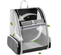 BEIKOTT Pet Backpack for Small Cats and Dogs, Ventilated, Foldable with Seat Belts, Buckles for Travel, Hiking and Outdoor (Black)