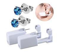 BeiLaiSun 2 Pack Ear Piercing Gun Safe Home Use Ear Piercing Kit Self Use Ear Piercer Disposable Piercing Ear Gun with 5mm Ear Stud（520#）