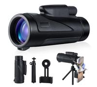 Beileshi 10X42 Monocular Telescope,Monoculars for Adults High Powered，High Definition with Smartphone Holder & Tripod,Waterproof Fogproof Telescope for Bird Watching