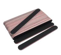 BEILUBANG 25PCS Double-Sided Nail File, Nail File, Non-injurious Nail File, Professional Double-Sided Sharpening Plate, Home polishing File Set, Home, Salon grit (Red Heart Straight Edge Shape)