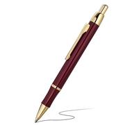 BEILUNER Luxury Gel Pen with 24K Gold Electroplating Finish, Red Piano Lacquer, Luxury Grade Craftsmanship, Best Gel Pen Gift Set for Men and Women