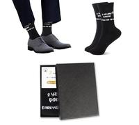 BEIMEIII 2nd Wedding Anniversary Socks Gift Set Cotton Anniversary Socks with Keepsake Box and Gold Foil Card Second Year Wedding Present for Him for Husband