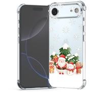 BEIMEITU Clear Christmas Case for iPhone 17 Air,Cute Santa Clause Pattern Case Cover Soft Thin Protective Slim Bumper Cover Boys Girls Phone Case for iPhone 17 Air-Christmas Santa Clause