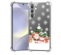 BEIMEITU Clear Christmas Case for Samsung S24 FE,Cute Santa Clause Pattern Case Cover Soft Thin Protective Slim Bumper Cover Boys Girls Phone Case for S23 FE Ultra-Christmas Santa Clause