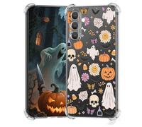 BEIMEITU for Samsung Galaxy S24 Plus Case Halloween Ghost Pumpkin, Cute Butterfly Spider Web Design Women Girls Shockproof Soft TPU Cell Phone Case for Samsung Galaxy S24 Plus Kids Clear