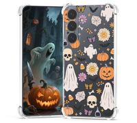 BEIMEITU for Samsung Galaxy S26 FE Case Halloween Ghost Pumpkin, Cute Butterfly Spider Web Design Women Girls Shockproof Soft TPU Cell Phone Case for Samsung Galaxy S26 FE Kids Clear