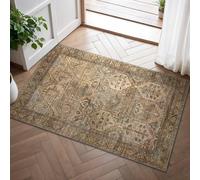 BEIMO 60x90cm Area Rugs for Bedroom,Vintage Boho Carpets for Living Room Non Slip Machine Washable Rug Short Low Pile Rug for Kitchen Dining, Hallway, Office-Olive Green