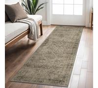 BEIMO 80x150cm Area Rugs for Bedroom,Vintage Boho Carpets for Living Room Non Slip Machine Washable Rug Short Low Pile Rug for Kitchen Dining, Hallway, Office-Brown