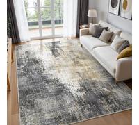 BEIMO Modern Abstract Rugs Living Room, Rugs for Bedroom 120X170CM Machine Non-Slip Washable Rug Grey Carpet Faux Short Pile Area Rug for Dining Room Kitchen Office