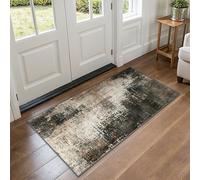 BEIMO Modern Abstract Rugs Living Room, Rugs for Bedroom 60X120CM Machine Non-Slip Washable Rug Earthen Grey Faux Short Pile Area Rug for Dining Room Kitchen Office