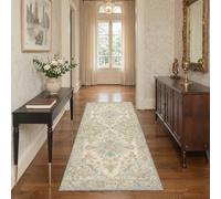 BEIMO Washable Runner Rug 80x150cm Floral Bloom Non-Slip Kitchen and Hallway Runner Quick Dry Spill Resistant
