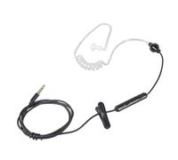 Beimus 1.25m Single Ear Earphone 3.5mm Microphone Control and Radiation Protections Safe on Various Devices Without Radiation Single Ear Headphone