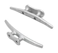 Beimus 2pcs Heavy Duty Aluminum Alloy Construction Dock Cleat for Secure Boat Mooring 4in / 6in / 8in / 10in Marine Grade Rope Boat Dock