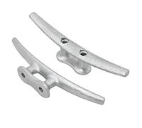 Beimus 2pcs Heavy Duty Aluminum Alloy Construction Dock Cleat for Secure Boat Mooring 4in / 6in / 8in / 10in Marine Grade Rope Boat Dock