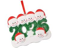 Beimus 3. Handcrafted Snowman Couple Resin Christmas Decoration Hanging Ornament For Year-Round Home Celebrations Couple Snowman Hanging Decoration For Christmas Tree
