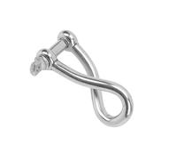 Beimus 4mm / 5mm / 6mm / 8mm / 10mm / 12mm Twist Shackle Rustproof Twisted Screw Pin for Sailing Heavy Duty Screw Pin Eye