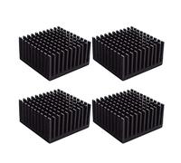 Beimus 4pcs 40x40x20mm Aluminum Heatsink Radiator Cooler for Electronics LED Chip with Thermal Conductive Double Sided Tape Thermal Conductive Double Sided Tape