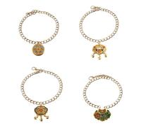 Beimus 4pcs Traditional Pet Pendants Longevities Lock Regulable Loss Collar For 2024 New Years