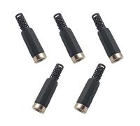 Beimus 5Pcs Soldering Type DC5521 Power Connector 5.5mmx2.1mm Female Port Connection Adapter for LED Light and CCTV