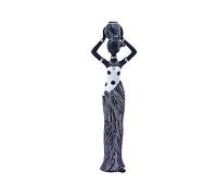 Beimus African Sculpture Women Figure Girls Tribal Lady Figurine Statue Decor Collectible Ornaments Vintage Resin Figure