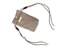 Beimus Canvas Small Crossbody Bag Cell Phones Pouches For Women Wristlet Wallet Bag Coin Purse Grids Shoulder Bags Handbags Canvas Crossbody Cell Phones Purse