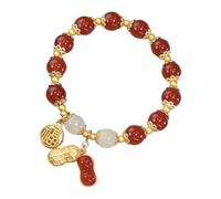 Beimus Chinese Beaded Adjustable Mother ' s Day Modern Bead Wristband with Traditional Designs Stylish for Women