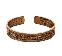 Beimus Classical Tibetan Copper Hand Painted Featuring Sacred Buddhist Mantras Adjustable Openable for Good Fortunes Luck Charm