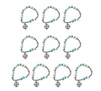 Beimus Crucifix Charm Beaded Bracelet Fashion and Religious Pendant Jewelry Hand Chain Rosary Bracelets