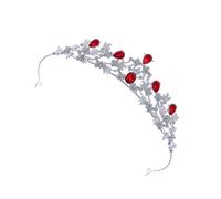 Beimus Dazzling Rhinestones Princess Headpiece Nonslip Design Alloy Texture Perfect for Stage Evening Event Modern Crystal Evening Party Crown