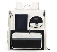 Beimus Detachable Dog Trolleys Case Large Folded Pet Bag Cats Travel Carriers Bag with Telescopically Handle Shoulder