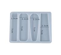 Beimus Hair Claw Clips,Handmade Crystal Epoxy Resin Mold Hair Clips Barrettes Casting Silicone Mould Hair Pin Casting Resin Mold Art