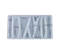 Beimus Hair Claw Clips,Handmade Crystal Epoxy Resin Mold Hair Clips Barrettes Casting Silicone Mould Hair Pin Casting Resin Mold Art