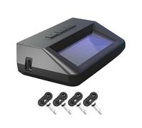 Beimus Intelligent Sun TPMS with 4 Internal Sensors for Automobiles Including Temperature Detection and Easy Installation Bracket Solar Rechargeable Tire Monitor