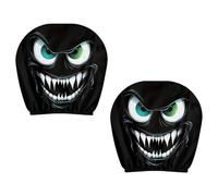 Beimus Long Lasting Automotive Headrest Covers Cozy Neck Washable Cover Protectors Perfect For Halloween Car Decoration Funny Halloween Car Accessories