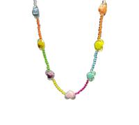Beimus Multicolor Star Charm Neck Jewelry Gradient Beads Clavicle Chain Stylish 2025 Fashion Necklace Wrist for Women Wrist