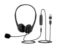 Beimus Multiple Platform Headphones Lightweight Design Voice Controls for Online Classes Virtual Meetings Over Ear USB C Headphones