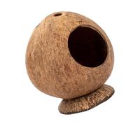 Beimus Natural Coconut Hamster House Ventilated With Sturdy Base And Chew-Proof Design Winter Warm Bed For Dwarf Hams Warm House Coconuts Fiber