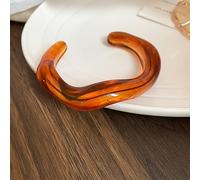 Beimus Open Resin Bangle for Daily Wear Dopamine Retro Stackable Jewelry for Women Men Trendy Gift Resin Dyeing