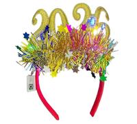 Beimus Sparkling New Year Hair Accessories Hairband 2026 Christmas Party Celebrations Unisex Design For Boys Girls Lighted Hair Hoop